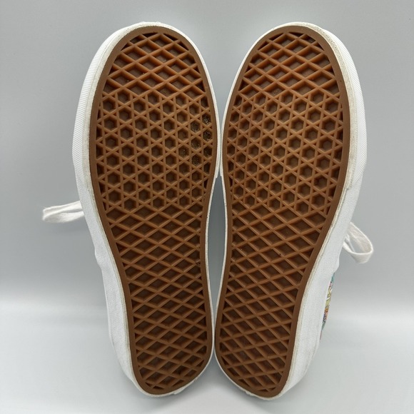 Vans Shoes Womens Size 7 Multicolor Floral Mushroom Psychedelic Canvas Sneakers - Picture 10 of 11